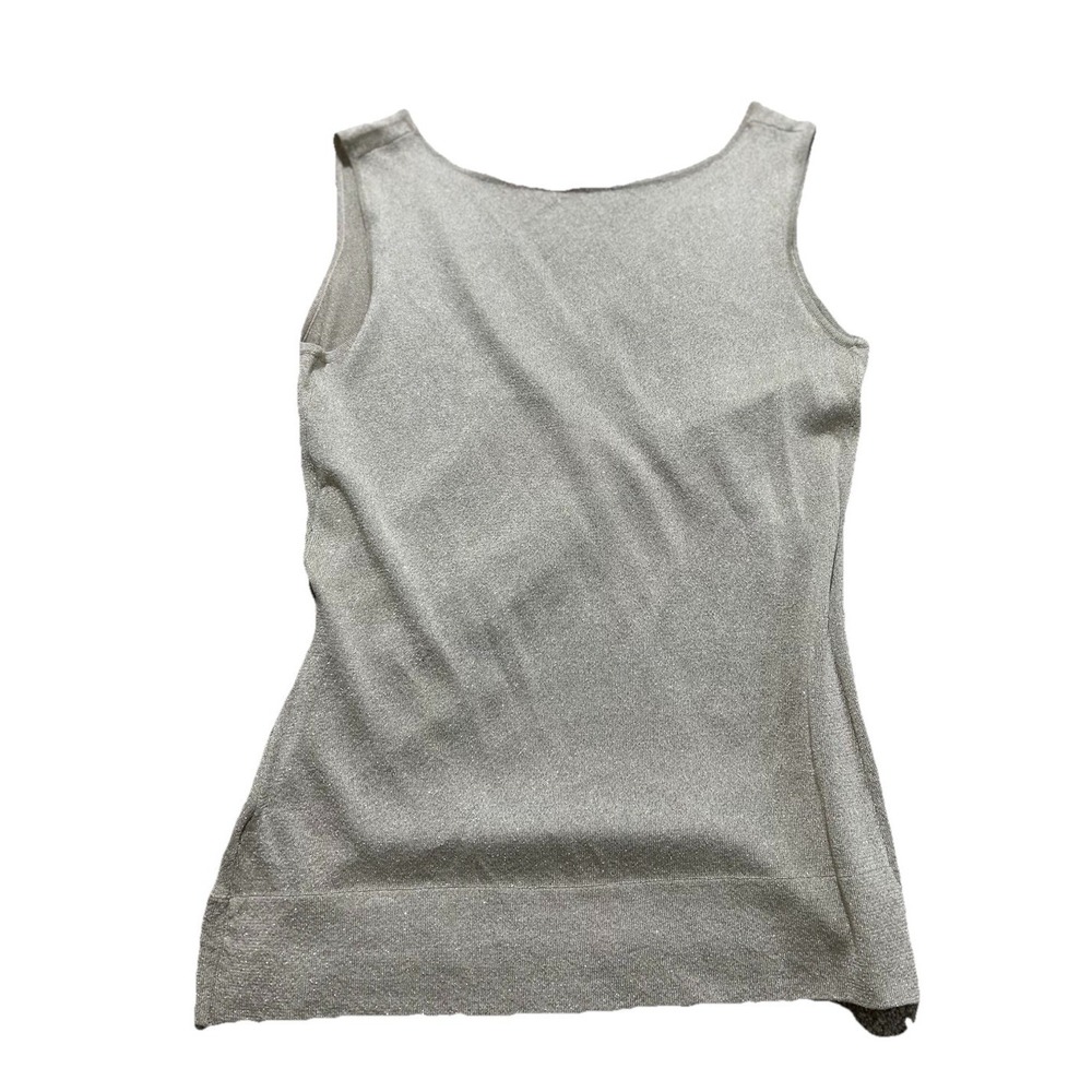 NEW Ann Taylor Gold Tank Cross Back Silk Rayon Party Coctail